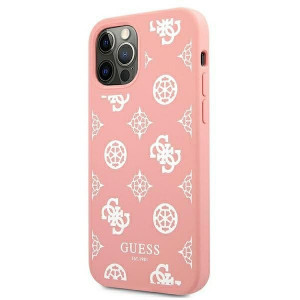 Оригинален гръб GUESS Peony GUHCP12LLSPEWPI - iPhone 12 Pro Max розов - Img 2