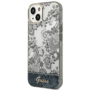 Оригинален гръб GUESS Porcelain GUHCP14MHGPLHG - iPhone 14 Plus сив - Img 2