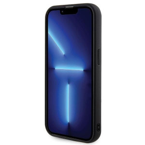 Оригинален гръб GUESS Quilted Metal Logo - iPhone 15 Pro черен - Img 5