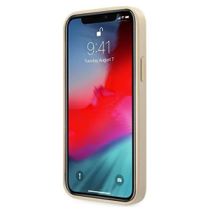 Оригинален гръб GUESS Saffiano Vintage Script GUHCP12LRSAVSLG - iPhone 12 Pro Max златист - Img 5