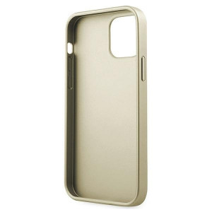 Оригинален гръб GUESS Silicone Vintage Gold Logo GUHCP12LIGLGO - iPhone 12 Pro Max златист - Img 8