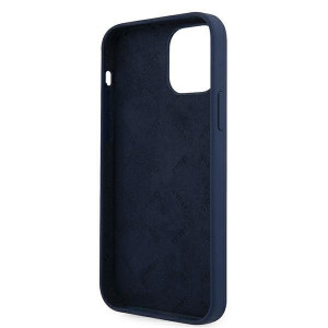 Оригинален гръб GUESS Silicone Vintage Script GUHCP12MLSVSBL - iPhone 12 / 12 Pro син - Img 7