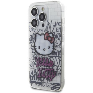 Оригинален гръб Hello Kitty IML Kitty - Bricks Graffiti - iPhone 15 Pro Max бял - Img 2