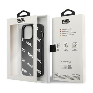 Оригинален гръб KARL LAGERFELD Allover KLHCP13LPULMBK3 - iPhone 13 Pro черен - Img 8