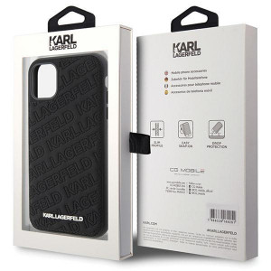 Оригинален гръб KARL LAGERFELD Quilted K Pattern - iPhone 11 черен - Img 8