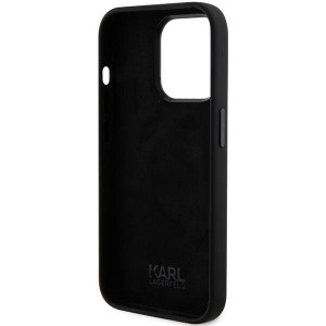 Оригинален гръб KARL LAGERFELD Silicone Ikonik Metal Pin - iPhone 15 Pro черен - Img 7