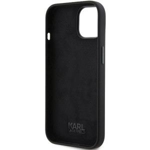 Оригинален гръб KARL LAGERFELD Silicone Ikonik Metal Pin - iPhone 15 черен - Img 7