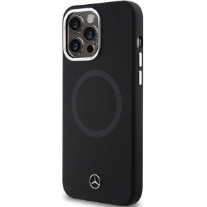 Оригинален гръб MERCEDES Silicone Bicolor MagSafe - iPhone 15 Pro черен - Img 2