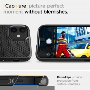 Оригинален гръб SPIGEN Liquid Air - iPhone 12 mini черен мат - Img 12