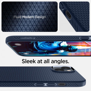 Оригинален гръб SPIGEN Liquid Air - iPhone 14 Plus син - Img 11