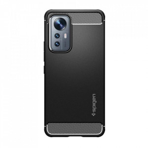Оригинален гръб SPIGEN Rugged Armor - Xiaomi 12 Lite черен мат - Img 4