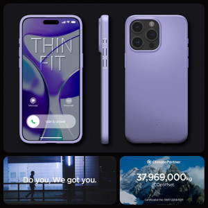 Оригинален гръб SPIGEN Thin Fit - iPhone 15 Pro Max Iris лилав - Img 16