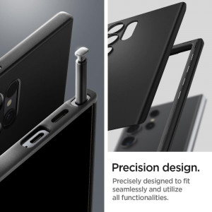 Оригинален гръб SPIGEN Thin Fit - Samsung Galaxy S24 Ultra черен - Img 13