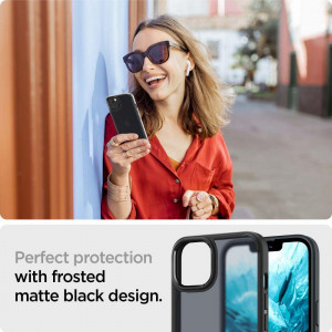 Оригинален гръб SPIGEN Ultra Hybrid - iPhone 13 Matte Frost Black - Img 11