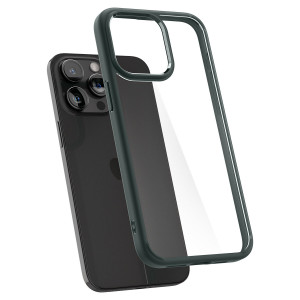 Оригинален гръб SPIGEN Ultra Hybrid - iPhone 15 Pro Max тъмнозелен - Img 8