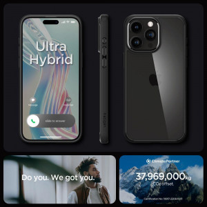 Оригинален гръб SPIGEN Ultra Hybrid - iPhone 15 Pro Max черен мат - Img 15