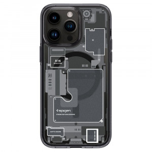 Оригинален гръб SPIGEN Ultra Hybrid MagSafe - iPhone 14 Pro сив - Img 5