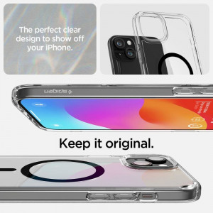 Оригинален гръб SPIGEN Ultra Hybrid MagSafe - iPhone 15 черен - Img 10