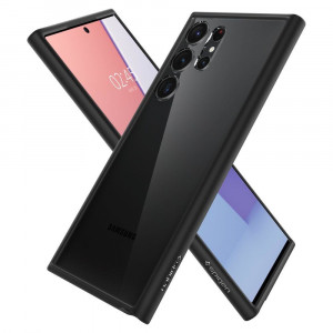 Оригинален гръб SPIGEN Ultra Hybrid - Samsung Galaxy S23 Ultra черен мат - Img 6