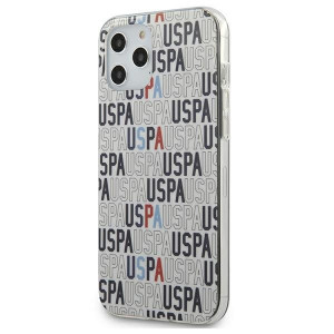 Оригинален гръб US POLO Logo Mania USHCP12LPCUSPA6 - iPhone 12 Pro Max бял - Img 1