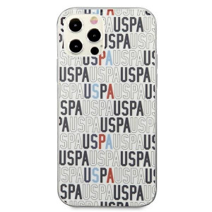Оригинален гръб US POLO Logo Mania USHCP12MPCUSPA6 - iPhone 12 / 12 Pro бял - Img 3