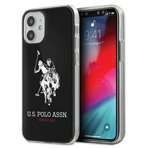 Оригинален гръб US POLO Shiny Big Logo USHCP12STPUHRBK - iPhone 12 mini черен - Img 1