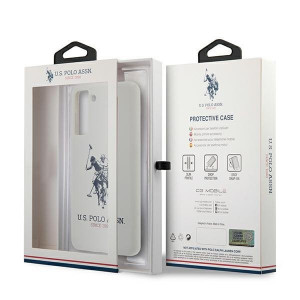 Оригинален гръб US POLO Silicone Logo USHCS21MSLHRWH - Samsung Galaxy S21+ 5G бял - Img 8
