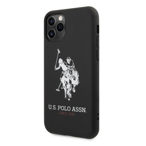 Оригинален гръб US POLO Silicone USHCN65sLHRBK - iPhone 11 Pro Max черен - Img 2