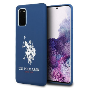 Оригинален гръб US POLO Silicone USHCS67SLHRNV - Samsung Galaxy S20+ / S20+ 5G тъмносив - Img 1