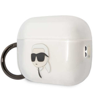 Оригинален калъф за слушалки Karl LAGERFELD Ikonik Karl KLAP2HNIKTCT - AirPods Pro 2 прозрачен - Img 3