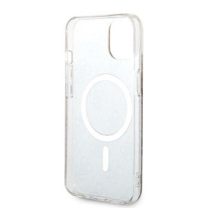 Оригинален комплект GUESS 4G Print (гръб + зарядно) MagSafe GUBPP14MH4EACSW - iPhone 14 Plus кафяв - Img 7