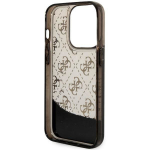Оригинален полупрозрачен гръб GUESS 4G Liquid Glitter GUHCP14LLC4PSGK - iPhone 14 Pro черен - Img 7