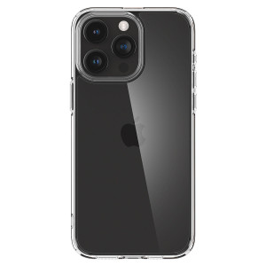 Оригинален прозрачен гръб с цветна рамка SPIGEN Crystal Hybrid - iPhone 15 Pro Max прозрачен - Img 8
