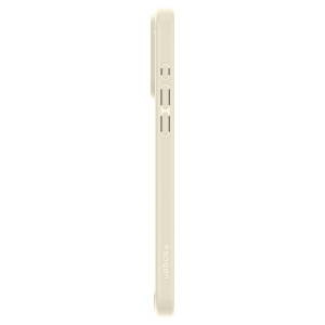 Оригинален прозрачен гръб с цветна рамка SPIGEN Crystal Hybrid - iPhone 15 Pro Max бежов - Img 6
