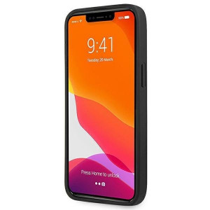 Оригинален твърд гръб от еко кожа BMW Leather Curve Perforate BMHCP13LRSPPR - iPhone 13 Pro червен - Img 5