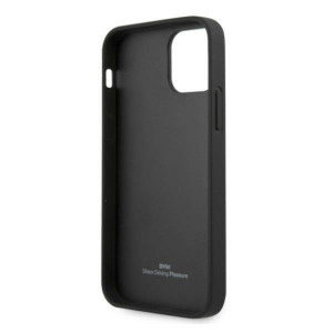 Оригинален твърд гръб от еко кожа BMW Leather Deboss BMHCP12LRCDPK - iPhone 12 Pro Max черен - Img 7