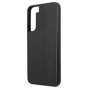 Оригинален твърд гръб AMG Carbon Stripe & Embossed AMHCS22MBLSCA - Samsung Galaxy S22+ черен - Img 6