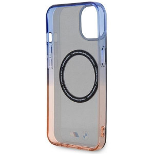 Оригинален твърд гръб BMW Gradient Bumper MagSafe BMHMP14SHTGE - iPhone 14 сив - Img 7