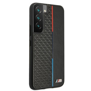 Оригинален твърд гръб BMW M Collection Triangles BMHCS22STRTBK - Samsung Galaxy S22 черен - Img 4