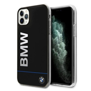 Оригинален твърд гръб BMW Signature Logo Imprint BMHCN58PCUBBK - iPhone 11 Pro черен - Img 1