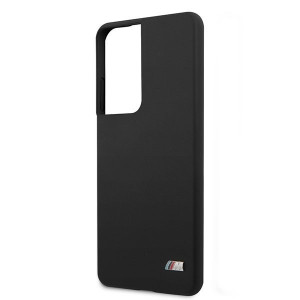 Оригинален твърд гръб BMW Silicone M BMHCS21LMSILBK - Samsung Galaxy S21 Ultra 5G черен - Img 4