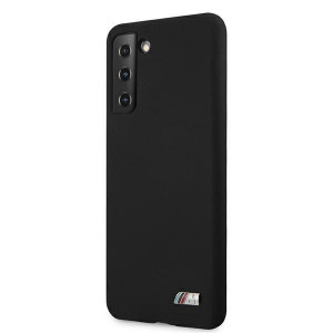 Оригинален твърд гръб BMW Silicone M BMHCS21MMSILBK - Samsung Galaxy S21+ 5G черен - Img 2