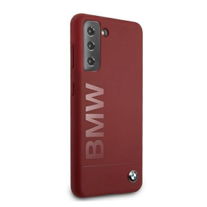 Оригинален твърд гръб BMW Silicone Signature BMHCS21MSLBLRE - Samsung Galaxy S21+ 5G червен - Img 4