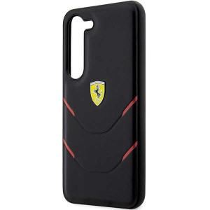 Оригинален твърд гръб FERRARI Hot Stamp Lines FEHCS23MPBAK - Samsung Galaxy S23+ черен - Img 6