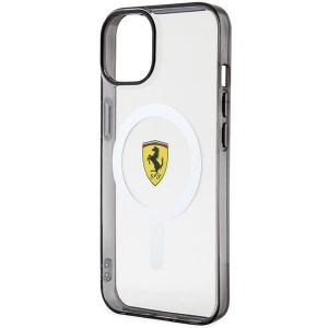 Оригинален твърд гръб FERRARI Outline MagSafe FEHMP14MURKT - iPhone 14 Plus прозрачен - Img 6
