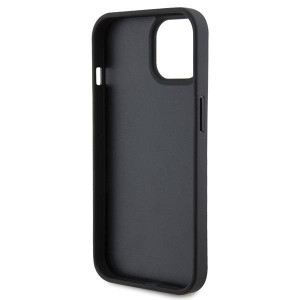 Оригинален твърд гръб FERRARI Quilted Metal Logo - iPhone 15 черен - Img 7