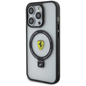 Оригинален твърд гръб FERRARI Ring Stand 2023 FEHMP15XUSCAH - iPhone 15 Pro Max прозрачен - Img 2
