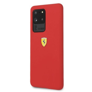 Оригинален твърд гръб FERRARI Silicone FESSIHCS69RE - Samsung Galaxy S20 Ultra / S20 Ultra 5G червен - Img 2