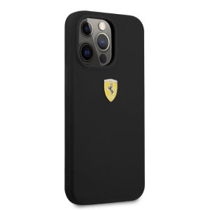 Оригинален твърд гръб FERRARI Silicone MagSafe FESSIHMP13LBK - iPhone 13 Pro черен - Img 4