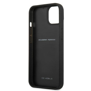 Оригинален твърд гръб FERRARI Track Real Carbon FEHCP13SFCABK - iPhone 13 mini черен - Img 7